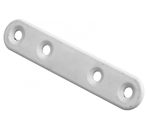 Lot de 12 Pattes d'assemblage Blanc HETTICH, l.15 mm