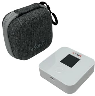 eSunFi SHFiEL40 - Router WiFi móvil Sunhans Pocket Mini 4G LTE WiFi Hotspot, no Necesita Tarjeta SIM, Compatible con más de 190 países, 10 Dispositivos conectados, diseñado para Viajes y Negocios