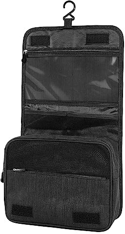 AiQInu Beauty Case da Viaggio, Borsa da toilette da viaggio per Donna Uomo,impermeabile Beauty Case con Gancio per Appendere per Organizzare Oggetti Personali Accessori