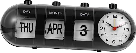 STOBOK 1pc Manual Flip Calendar Vintage Decor Desktop Decor Date Display Calendar Office ations Office Book Shelf Home Date Month Flip Table