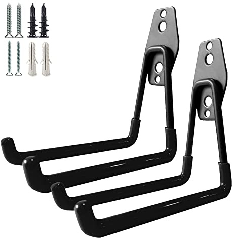 PYBTOOL Garagenhaken, robuste Garagen-Aufbewahrungshaken für Mehrzweckzwecke, Stahl-Wandmontagehaken, Gartenwerkzeug-Aufbewahrungsorganisator (Medium U 2 PC), (garage hooks)