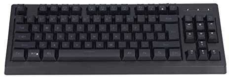 Bewinner Mechanische Tastatur, Kabelgebundene Gaming Tastatur 87 Tasten RGB Regenbogen Hintergrundbeleuchtung Kompakte Zweifarbige Injektionstastenkappen Gaming Tastatur für PC Computer