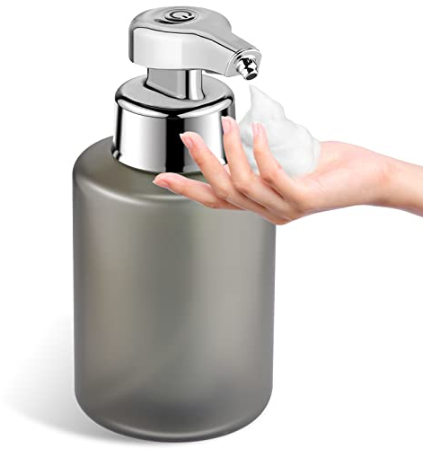 Seifenspender Automatisch Elektrische Sensor Mit Sensor Seifenspender Schaum Soap Dispenser Automatic No Touch Schaumspender FüR Bad,KüChe,BüRo Grau