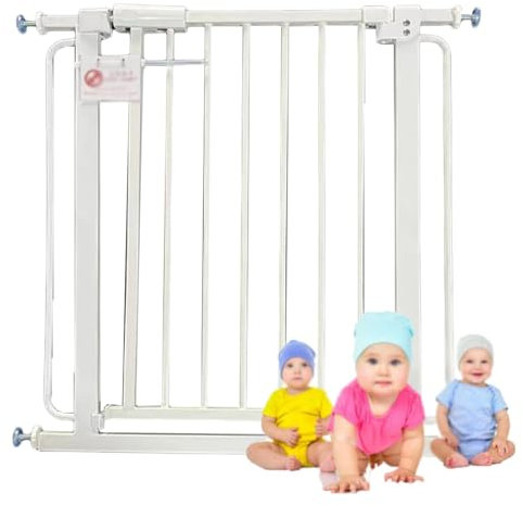 Treppenschutzgitter, Leicht Zu Schließendes Metallgitter, Haustierschutzgitter, Breite 61–83 Cm (24–32,6 Zoll), Druckpassung, Schraubenfreie Installation, Geeignet For Kinder Und Haustiere ( Size : Wi
