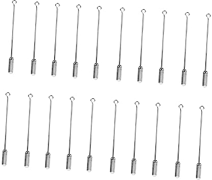 Holibanna 20 Stück Kupfer Brosche Pin Lang Glänzend Selbstgemacht Kleidung Revers Schmuck Handgemacht Zubehör Für Basteln Und Mode