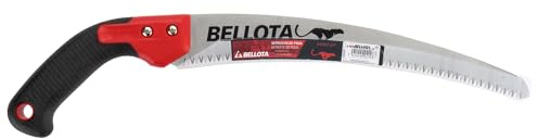 Bellota 454BIMR13SF - Serrucho de poda Guepardo con hoja curva de 13, dentado japonés y mango de bimaterial recto. No incluye funda