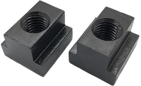 T-Mutter 1/2/5 Stück M6 M8 M10 M12 M16 M18 T-Nut-Mutter aus Kohlenstoffstahl der Güteklasse 8,8 mit schwarzem Finish, Gewinde durch T-Nut-Möbel(Size:M18 x1pc)