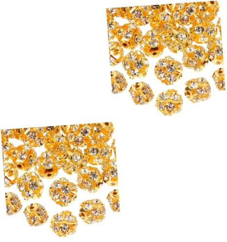 SEWACC 180stücke Schmuckperlen Mit Strass Weiche Rhinestone Spacer Perlen Für Armbänder Und Halsketten Für Kreative Bastelprojekte