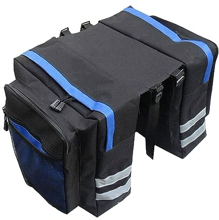 Fahrradtasche für Gepäckträger I 21L Große Wasserdicht I Fahrradtasche Gepäckträger, Gepäckträgertasche, Fahrrad Taschen Hinten, Rücksitztasche Schnell Abnehmbare (Blau)