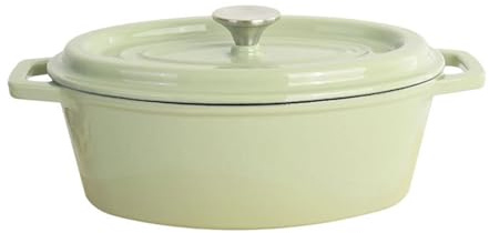 STHOYN L'émaillé De Cocotte Fonte Pot avec Couvercle, Cocotte en Fonte Maison Induction Émaillé en Ustensiles De Cuisine Sourdough