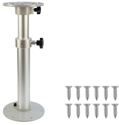Pedestal de mesa para caravana barco, altura ajustable de 17 a 28 pulgadas