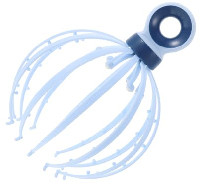 BESTYASH Massaggiatore Massaggio Sicuro e Rilassante a Forma di Polpo la Testa Artigli in Acciaio e Plastica Pp per Cuoio Capelluto, per Uso Familiare e Outdoor