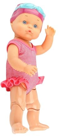 Duvcoywae Muñeca Bebé para Piscina - Muñeca Bebé para Baño | Juguete de Bañera con Batería Figura Flotante para Piscina Playa Baño Guardería Viaje Uso Interior y Exterior Cumpleaños para Niñas y