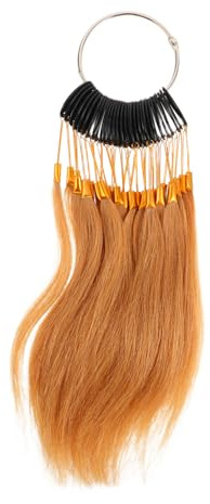 WRITWAA Haartestringe aus Echtem Menschlichem Haar zum Testen der Haarfarbe Hellblond Praktisches Haarfarbentestgerät für Haarfärbung und Training im Friseursalon
