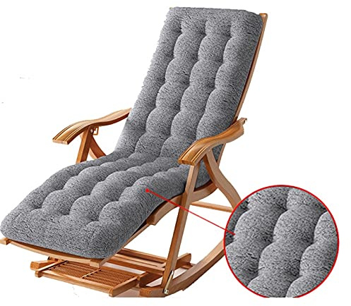 Klappbarer Schaukelstuhl aus Holz, tragbarer Outdoor-Lounge-Sessel mit abnehmbarem Baumwollkissen, ideal für Garten, Strand und Entspannung, bequemes und stilvolles Design