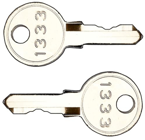 Pair of Replacement DIRAK 1333 Universal Pass Keys | Electrical Enclosures, Utility Cabinets, Plant & Equipment Locks, Alarm & Generator Panels, Server Racks, Caravans & More | 2 Keys Supplied