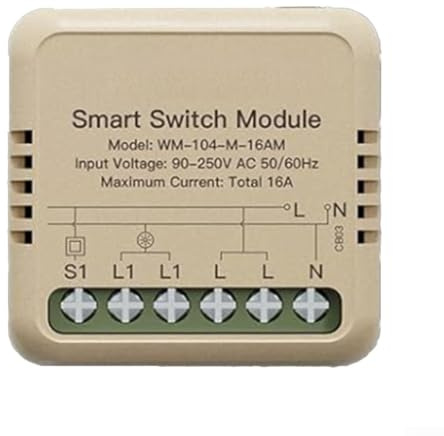 For Tuya Smart Light Switch WiFi, Smart Light Switch Module WiFi Controlled overload protection Compatible with for Tuya
