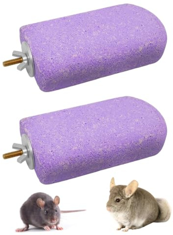 2 st chinchilla lava ledge råttplattform klätterplattform | små husdjur tuggleksaker, små djur bur tillbehör för ekorre chinchilla papegoja (lila, 12,7 x 6,5 x 1,06 tum)