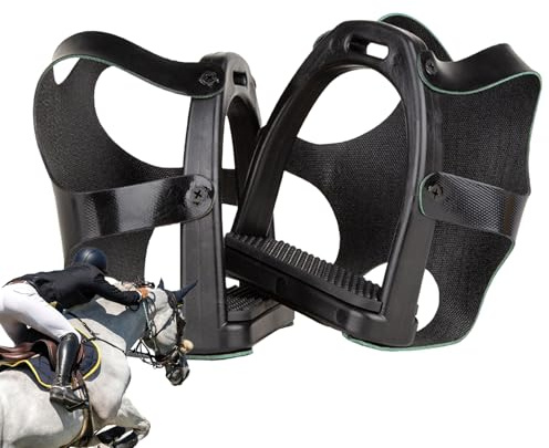 Estribos de Seguridad para Equitación Reposapiés Antideslizante Ecuestre | Accesorios De Caballo para Niños Mujeres Jóvenes Atletas Entrenamiento Práctica Exteriores Granja