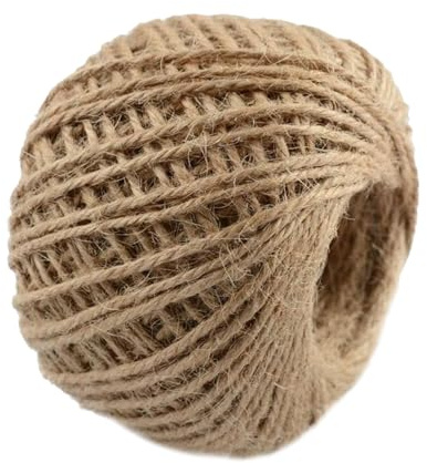 Corda di iuta, 50 m di spago per macramè, per confezionare pacchi e imballaggi, per fai da te, agricoltori, organizzatori di matrimoni, coordinatori di eventi, interior designer, paesaggisti