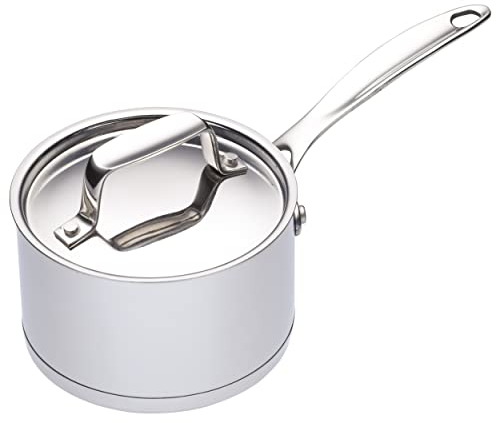 MasterClass Induction-Safe Stainless Steel Mini Saucepan, 8.5 cm (3.5), Silver
