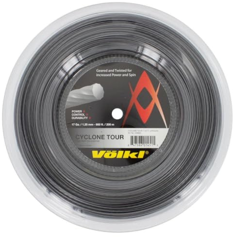 Volkl Cyclone Tour Cordage Schläger für Erwachsene, Unisex, Anthrazit, 17