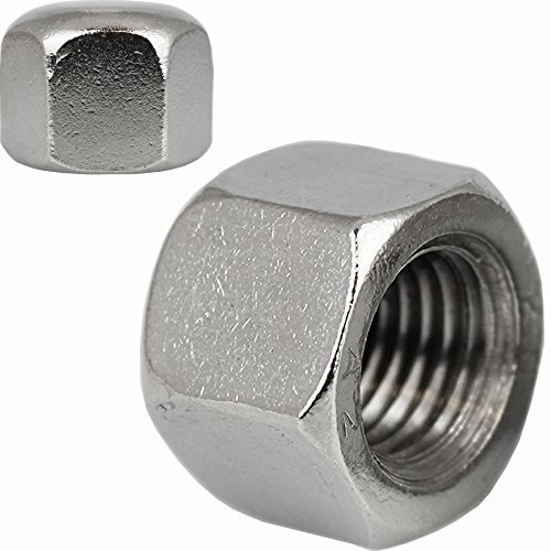 50 Stück Hutmuttern M8 niedr. Form DIN 917 Edelstahl A2