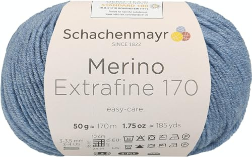 Schachenmayr Handstrickgarne Merino Extrafine 170, 50G Wolke, 10 x 10 x 7 cm, 9807551-00056