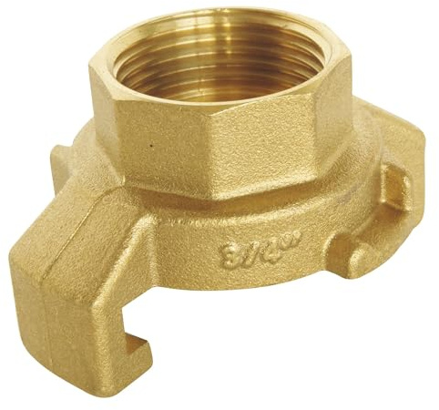 SOMATHERM FOR YOU, Raccord express cannelé Femelle 3/4 avec joint intégré - Connexion rapide pour robinet de puisage - Corps en laiton durable - Idéal pour tuyaux d'arrosage