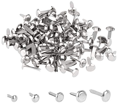 1000 Stück Mini-Brads mit 5 Größen, Metallklammern, für Scrapbooking, Basteln und Basteln