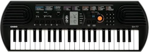 Casio Tastiera SA-77 Moderno, Nero