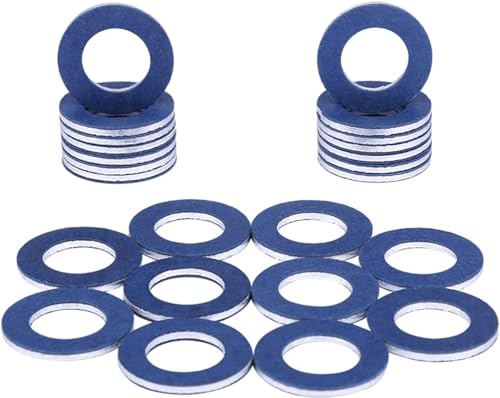 90430-12031 (24Pcs) Aluminum Oil Drain Plug Gaskets Fits for Toyota Lexus Scion Crush Washer Seals Replaces# 9043012031