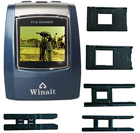 Film and Slide Scanner with 2.4” LCD Screen 22MP High-Resolution Slide Negative Scanner Convert Color & B&W, 35mm, 126, 110, Super 8 Film Negatives & Slides to JPEG