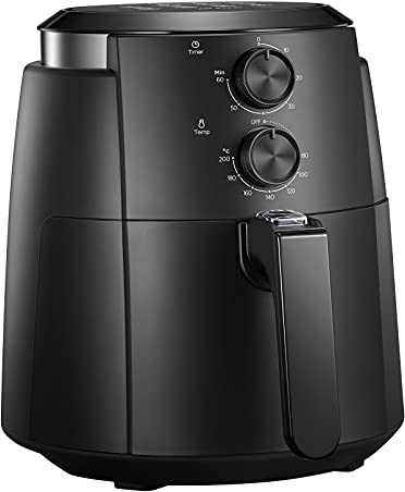 Midea MF-TN35B 3.5 XL Heißluftfritteuse,Öl- und Fettfrei Air Fryer,Multifunktionsgerät mit 8 Programmen,Zeit&Temperaturregelung,antihaftbeschichteter Korb mit Edelstahloberfläche,1500W,ohne BPA&PFOA