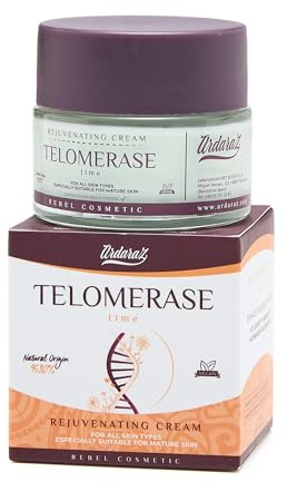 Ardaraz Crème hydratante visage à la Télomérase et à l'Acide Hyaluronique. Creme Anti rides Femme, Effet Rajeunissant, peau plus Ferme. Idéal pour les peaux matures. 50 ml