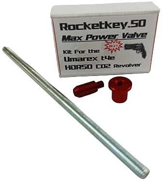 Rocketkey MaxPower - Válvula de exportación HDR 50 Tuning Cal.50 CO2 Revolver (20 julios)
