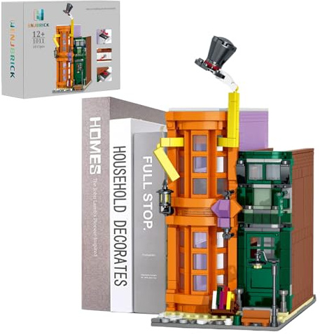 ENJBRICK Harry Schloss Klemmbausteine Spielzeug-Sets kompatibel mit Lego für Erwachsene,Creator Haus Buchstütze Baukasten, Weihnachten und Geburtstag Geschenke für Gebäude für Kinder 1101 pcs