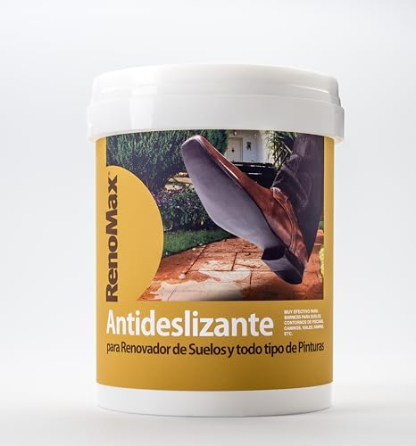 Renomax - Aditivo Antideslizante en Polvo | Suplemento Suelo Antideslizante Seguro, Fácil de Usar, Certificado C3 | Compatible con Resinas al Agua, al Disolvente, Barnices y Pinturas | 200gr