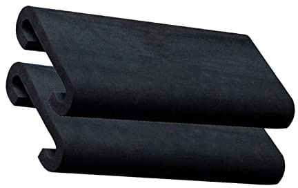 F Fityle 2 Pezzi Imbottitura Sedile Dragon Boat Pagaia, Protezione Cuscino Sedile Forma di U Sella Dragon Boat Pagaia per Kayak Rematore All'aperto, Nero