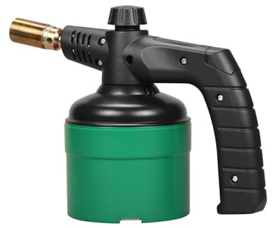 DOMINOX Lötlampe im Set für Butangas Kartusche, 1200°C Leistungsstarker Lötbrenner mit Flammenregler für Weichlöten, Auftauen, Rostentfernung, Zündung