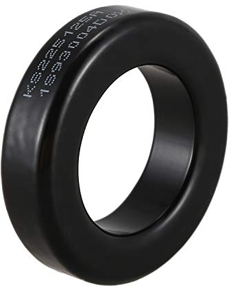 JANZU Toroide nucleo de ferrita de AS225-125A piezas de transformador de bobina de atragantamiento negro