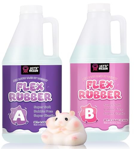 Let's Resin Flüssiges Silikon für Squishy Maker, 3,968.9 g Super Soft Flex Rubber for Taba Squishy, Molding Cat's Paw, DIY Dekompression Gift