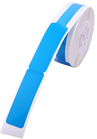 B18 Etikettendrucker-Klebeband, 60 Blatt selbstklebendes Etikettenpapier, Thermo-Etikettendruckpapier für Zuhause, Küche, Schule, Büroorganisation (Blau)