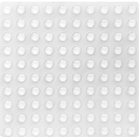450 Stück Elastikpuffer, Gummipuffer Selbstklebend, 6mm Selbstklebend Türpuffer, Klebepunkte Transparent, Transparent Türpuffer Anschlagpuffer Schutzpuffer für Schränke, Schubladen, Lärm reduzieren