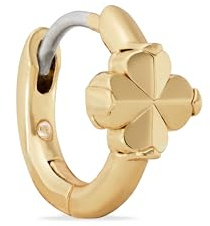 Kate Spade New York Spade Flower Huggies, guld, En storlek, Metall, Ingen ädelsten