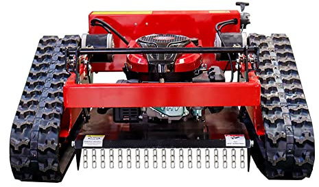 Remote Control Gas Powered Lawn Mower with Track Drive, 7.5 HP, Handles 30° Slopes, Perfect for Large Farms and Rough Terrains