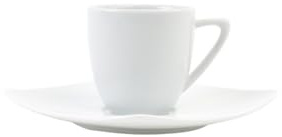 Holst Porzellan CF 001 FD013 Lot de 2 sets à expresso en porcelaine fine Dining Blanc