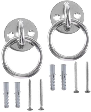 PRETYZOOM Aerial Frame Anchor Heavy Duty Fixed Plate Chain Mount Ceiling Hooks Secure Installation for Workout