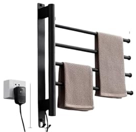 Portasciugamani Elettrico Rotante Intelligente Asciugatura Sterilizzazione Riscaldamento Bagno Domestico Di Piccole Dimensioni(Burgundy)