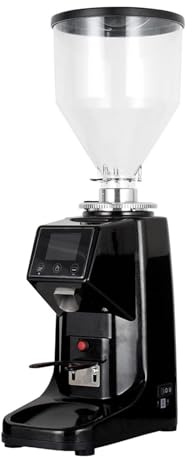 STIDEsknautic Macinacaffè Elettrico con Macina Piatta,Macinacaffè per Chicchi di caffè,19 Macinatura Precisa Regolabile,Tempo e quantità Regolabili,200W Black-500ML